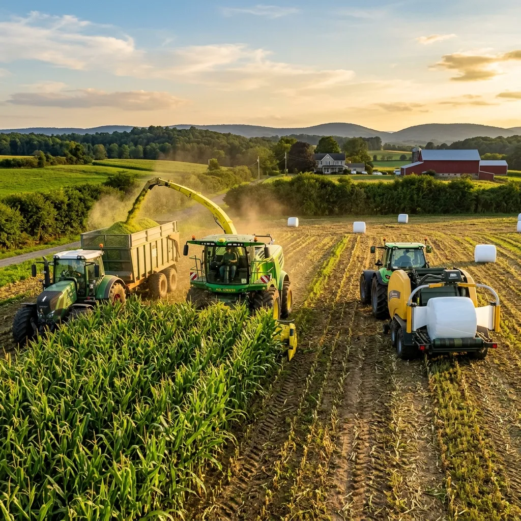 Silage shredding and packing
